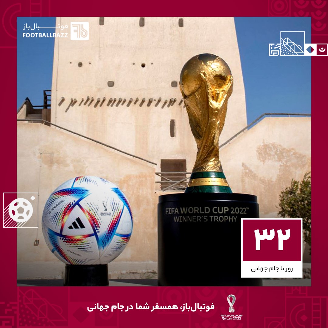 32 روز تا جام جهانی؛ توپ جام جهانی 2022 قطر