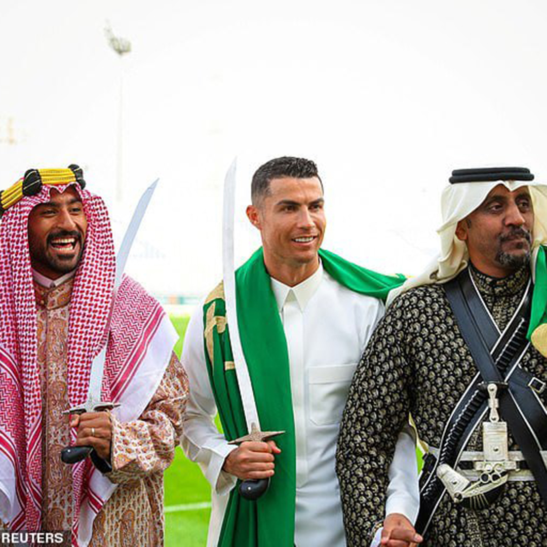 حضور رونالدو در جشن استقلال عربستان 