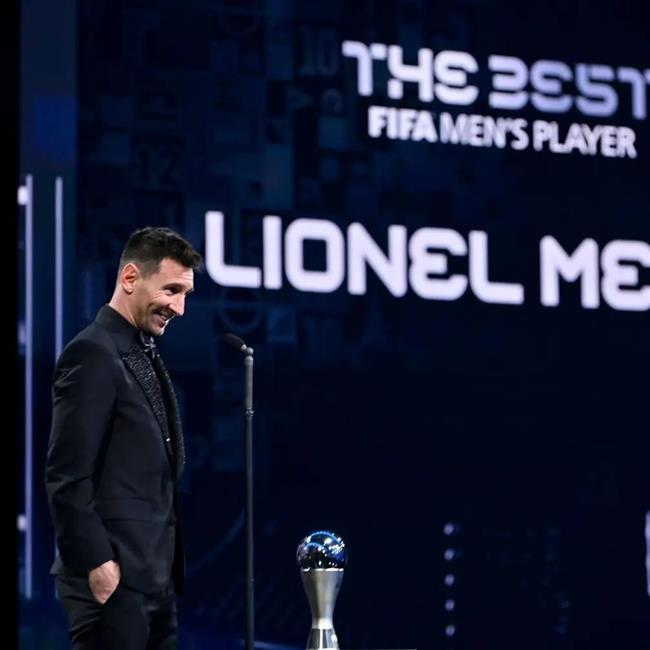 لیونل مسی، فوق ستاره تیم ملی آرژانتین برنده جایزه برترین فوتبالیست مرد سال 2022 شد.