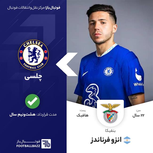 انتقال انزو فرناندز به چلسی