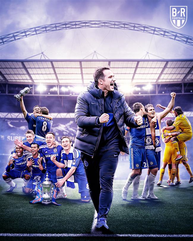 حضور فرانک لمپارد در فینال جام حذفی 