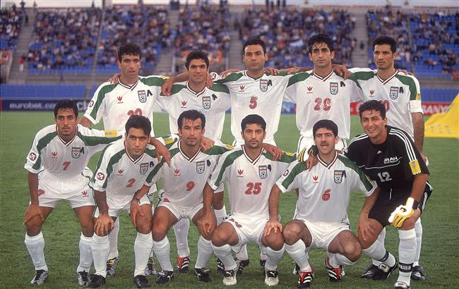 عکس تیمی بازیکنان تیم ملی ایران در جام ملت‌های آسیا 2000