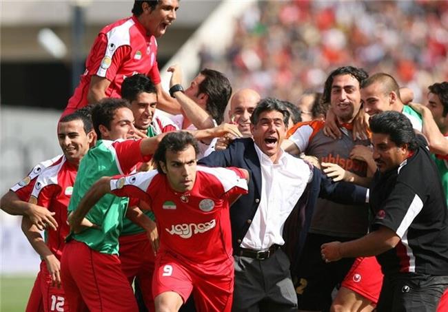 جشن قهرمانی افشین قطبی و بازیکنان پرسپولیس