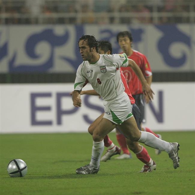 علی کریمی در دیدار مقابل کره جنوبی