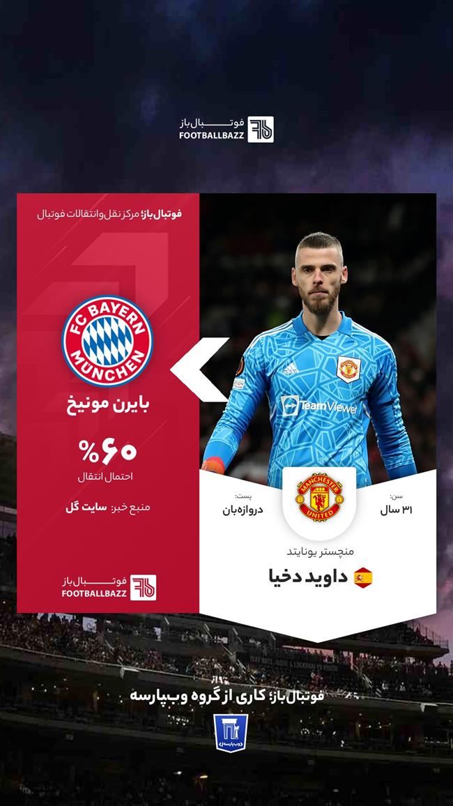 انتقال داوید دخیا به بایرن مونیخ