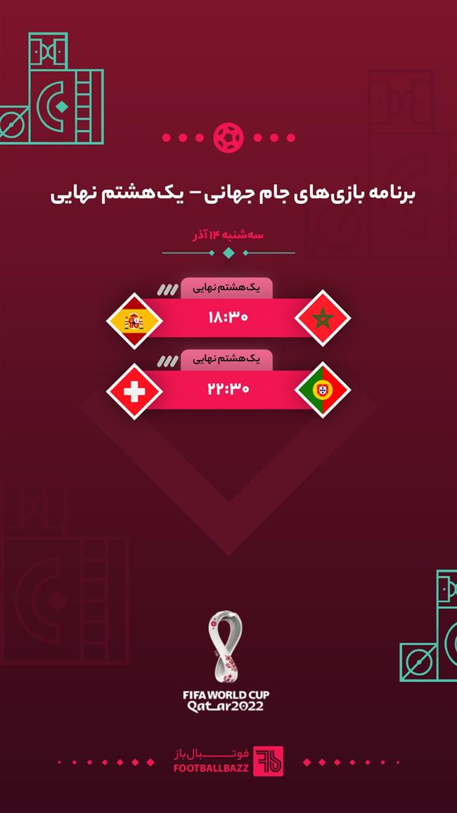 برنامه بازی‌ های جام جهانی 2022، سه شنبه 15 آذر