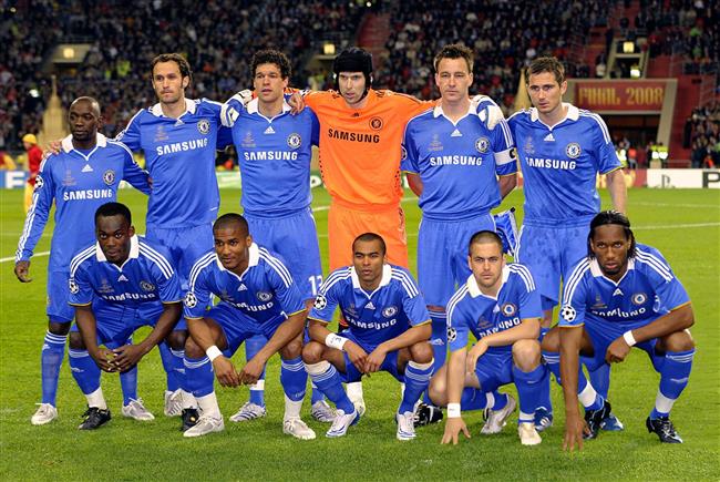 عکس تیمی بازیکنان چلسی در سال 2008